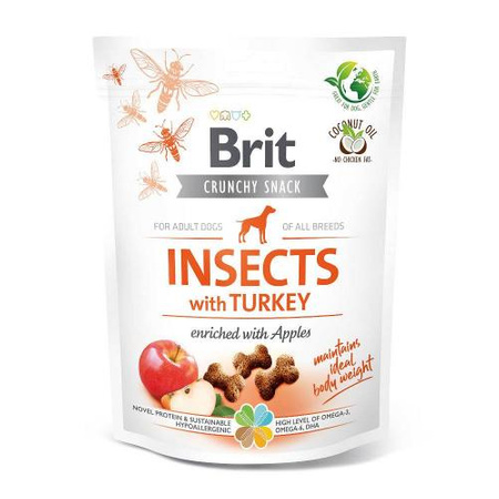 BRIT Care Dog Crunchy Cracker Insect & Turkey - przysmak dla psa 200g