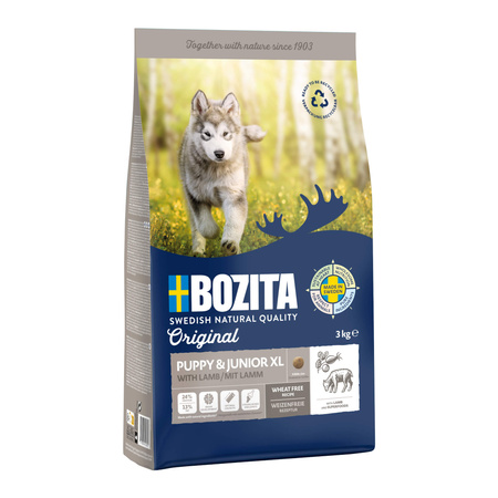 BOZITA Original Puppy & Junior Lamb XL - sucha karma dla psa 3kg