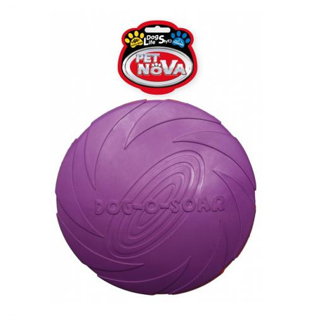 PETNOVA Frisbee - dysk dla psa gumowy fioletowy 22cm