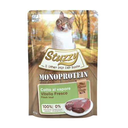 STUZZY Cat Monoprotein Z Cielęciną - mokra karma dla kota - saszetka 85g