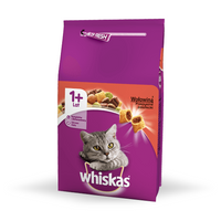 WHISKAS Adult Z Wołowiną - sucha karma dla kota 1,4kg