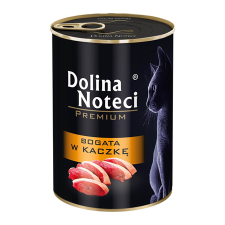 DOLINA NOTECI Premium Cielęcina Kaczka - mokra karma dla kota - puszka 24 x 400g