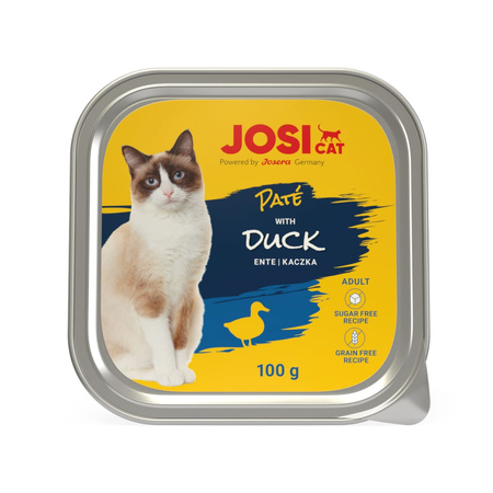 JOSERA JosiCat Alu Pate z kaczką - mokra karma dla kota - miseczka 100g