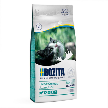 BOZITA Diet & Stomach Grain Free Elk - sucha karma dla kota 10kg