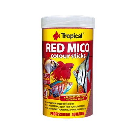 TROPICAL Red Mico Colour Sticks - pokarm dla rybek 100ml