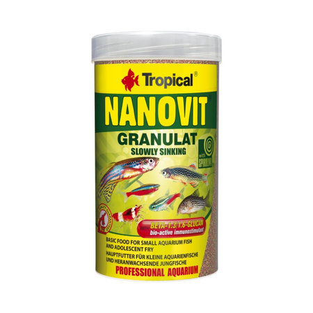 TROPICAL Nanovit - pokarm dla narybku granulat 100ml