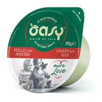 OASY More Love Kurczak Z Kaczką - mokra karma dla kota - miseczka 70g