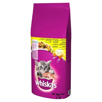 WHISKAS Junior - sucha karma dla kota z kurczakiem 14kg