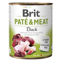 BRIT Pate&Meat Duck - mokra karma dla psa - puszka 800g