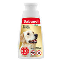 SABUNOL - szampon emulsja przeciw pchłom dla psa 150ml