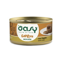 OASY Mousse Z Wątróbką - mokra karma dla kota - puszka 85g