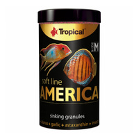 TROPICAL Soft Line America SIze M - pokarm dla wszystkożernych i mięsożernych gatunków ryb z Ameryki Północnej i Południowej 100ml