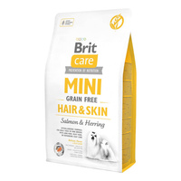 BRIT Care Mini Grain Free Hair & Skin - bezzbożowa sucha karma dla psa 2kg