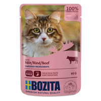 BOZITA Cat Wołowina W Sosie - mokra karma dla kota - saszetka 85g