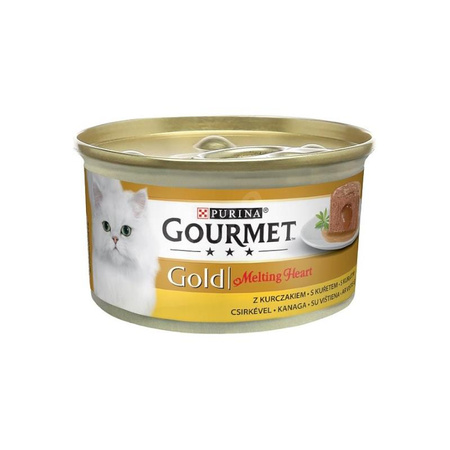 GOURMET Gold Melting Heart Kurczak - mokra karma dla kota - puszka 85g