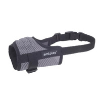 AMIPLAY Muzzles Air - Kaganiec dla dużego psa sportowy szary - rozmiar XL