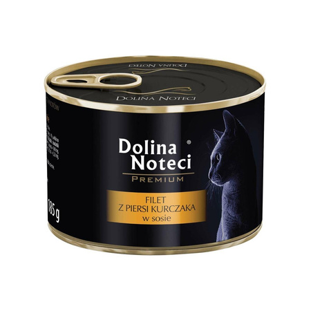 DOLINA NOTECI Premium Filet Z Piersi Kurczaka - mokra karma dla kota - puszka 185g