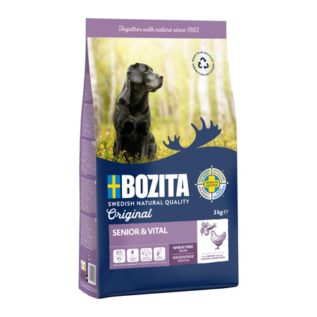 BOZITA Original Adult Senior & Vital - sucha karma dla psa 3kg