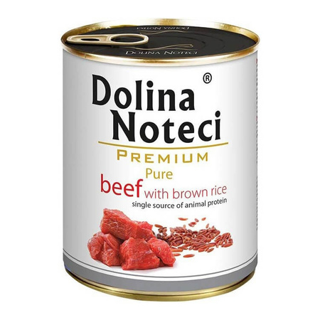 DOLINA NOTECI Premium Pure Kurczak Z Ryżem - mokra karma dla psa - puszka 800g