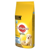 PEDIGREE Junior Medium - sucha karma dla psa z drobiem i warzywami 15kg