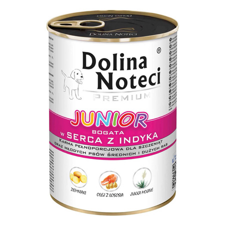 DOLINA NOTECI Premium Junior Żołądki Z Kurczaka - mokra karma dla psa - puszka 400g