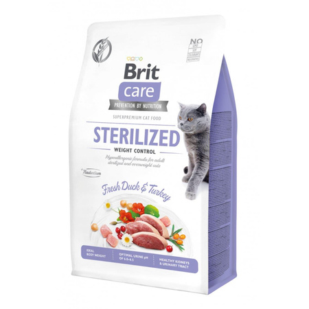 BRIT Care Cat Grain-Free Sterilized Weight Control - sucha karma dla kota 2kg