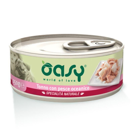 OASY Natural Tuńczyk Z Rybami Oceanicznymi - mokra karma dla psa - puszka 150g