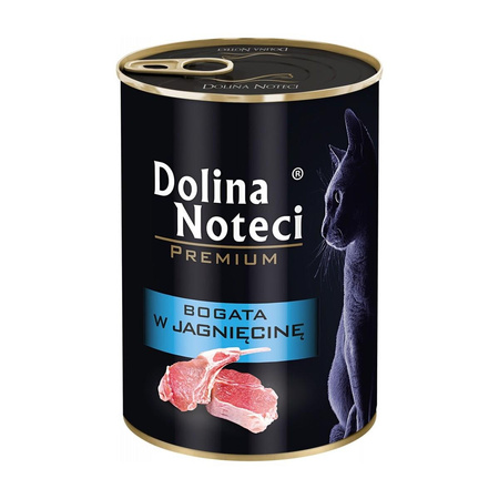 DOLINA NOTECI Premium - mokra karma dla kota z jagnięciną - puszka 400g