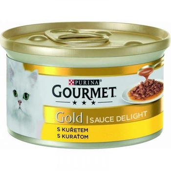 GOURMET Gold Sauce Delight Kurczak - mokra karma dla kota 85g