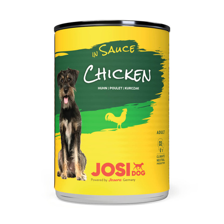 JOSERA JosiDog kurczak w sosie - mokra karma dla psa - puszka 415g