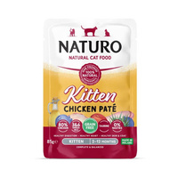 NATURO Kitten Grain Free Paté Kurczak - mokra karma dla kotciąt  - saszetka 85g