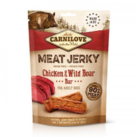 CARNILOVE Jerky Chicken & Wild Boar Bar - przysmak dla psa 100g