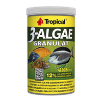 TROPICAL 3-Algae Granulat - pokarm roślinny dla ryb 250ml