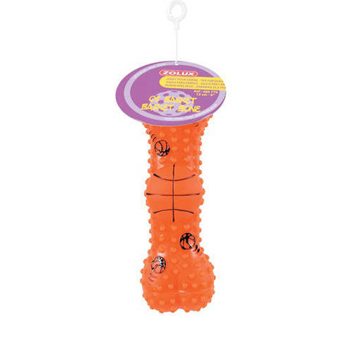 ZOLUX - winylowa zabawka dla psa - kość piłka do koszykówki 15cm