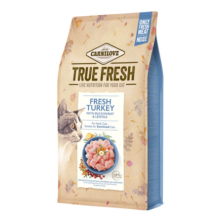 CARNILOVE True Fresh Cat Turkey - sucha karma dla kota 1,8kg