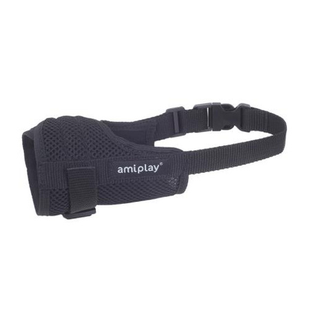 AMIPLAY Muzzles Air - Kaganiec dla dużego psa sportowy czarny - rozmiar XL