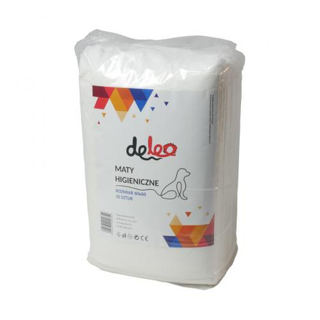 DELEO - podkłady higieniczne absorbujące dla psa 60x60cm 30szt.