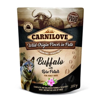 CARNILOVE Wild Buffalo & Rose Petals - mokra karma dla psa - saszetka 300g