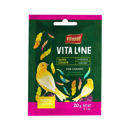 VITAPOL Vitaline Superkolor - witaminy dla kanarka 20g - 10szt.