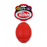 PETNOVA - piłka Rugby na przysmaki 8cm, czerwona z aromatem wanilii