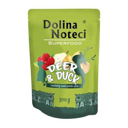 DOLINA NOTECI Superfood Jeleń I Kaczka - mokra karma dla psa - saszetka 300g