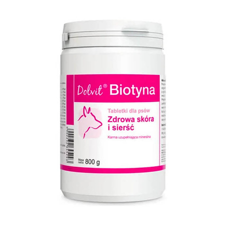 DOLFOS Dolvit Biotyna - preparat na skórę i sierść dla psa 800g