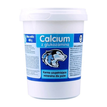 CAN-VIT Calcium Z Glukozaminą Niebieski - proszek 400g