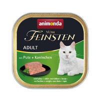 ANIMONDA Vom Feinsten Classic - mokra karma dla kota - indyk z królikiem - miseczka 100g