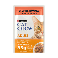 PURINA Cat Chow Adult Wołowina I Bakłażan - mokra karma dla kota 85g