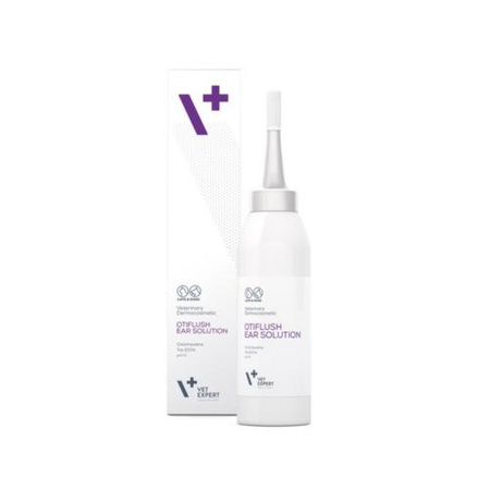 VETEXPERT OtiFlush Ear Solution - preparat do pielęgnacji uszu dla psów i kotów 125ml