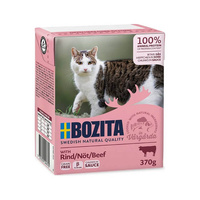 BOZITA Cat z wołowiną w sosie - mokra karma dla kota - kartonik 370g