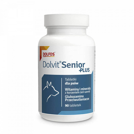 DOLFOS Dolvit Senior Plus - preparat witaminowy dla psa 90tabl.