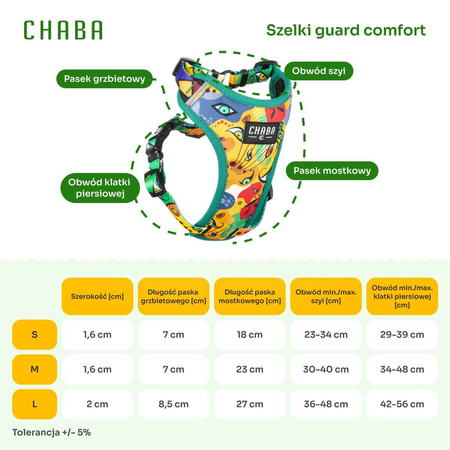 CHABA Story szelki dla psa Guard Comfort Jumbo - rozmiar L