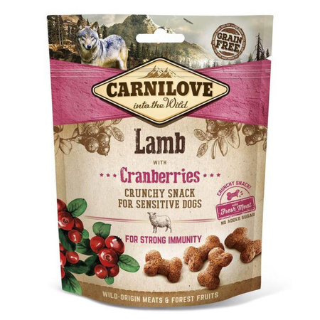 CARNILOVE Snack Dog Fresh Crunchy Lamb Cranberry - przysmak dla psa 200g